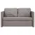 Produktbild 5 för Golvbäddsoffa 2-i-1 taupe 112x174x55 cm tyg