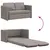 Produktbild 8 för Golvbäddsoffa 2-i-1 taupe 112x174x55 cm tyg