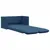 Produktbild 2 för Golvbäddsoffa 2-i-1 blå 112x174x55 cm tyg