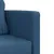 Produktbild 9 för Golvbäddsoffa 2-i-1 blå 112x174x55 cm tyg