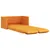 Produktbild 2 för Golvbäddsoffa 2-i-1 mörkgul 112x174x55 cm tyg