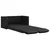 Produktbild 2 för Golvbäddsoffa 2-i-1 svart 112x174x55 cm konstläder