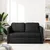Produktbild 3 för Golvbäddsoffa 2-i-1 svart 112x174x55 cm konstläder