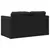 Produktbild 7 för Golvbäddsoffa 2-i-1 svart 112x174x55 cm konstläder