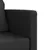 Produktbild 8 för Golvbäddsoffa 2-i-1 svart 112x174x55 cm konstläder