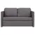 Produktbild 5 för Golvbäddsoffa 2-i-1 grå 112x174x55 cm konstläder