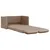 Produktbild 2 för Golvbäddsoffa 2-i-1 cappuccino 112x174x55 cm konstläder
