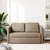 Produktbild 3 för Golvbäddsoffa 2-i-1 cappuccino 112x174x55 cm konstläder
