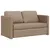 Produktbild 4 för Golvbäddsoffa 2-i-1 cappuccino 112x174x55 cm konstläder
