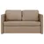Produktbild 5 för Golvbäddsoffa 2-i-1 cappuccino 112x174x55 cm konstläder