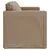 Produktbild 6 för Golvbäddsoffa 2-i-1 cappuccino 112x174x55 cm konstläder