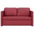 Produktbild 5 för Golvbäddsoffa 2-i-1 vinröd 112x174x55 cm konstläder