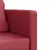 Produktbild 8 för Golvbäddsoffa 2-i-1 vinröd 112x174x55 cm konstläder