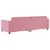 Produktbild 5 för Dagbädd rosa 80x200 cm sammet