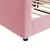Produktbild 6 för Dagbädd rosa 90x200 cm sammet
