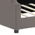 Produktbild 6 för Dagbädd taupe 80x200 cm tyg