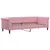 Produktbild 2 för Dagbädd rosa 80x200 cm sammet