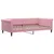 Produktbild 2 för Dagbädd rosa 100x200 cm sammet
