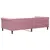 Produktbild 5 för Dagbädd rosa 100x200 cm sammet
