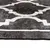 Produktbild 6 för Matta tvättbar svart och vit 190x300 cm halkfri