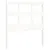 Produktbild 8 för Sängram med huvudgavel vit 100x200 cm massivt trä