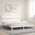 Produktbild 3 för Sängram med huvudgavel vit 200x200 cm massivt trä