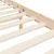 Produktbild 10 för Sängram med huvudgavel 100x200 cm massivt trä