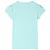 Produktbild 2 för T-shirt för barn ljus aqua 104