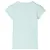 Produktbild 2 för T-shirt med formade ärmar för barn ljus mintgrön 128