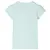 Produktbild 2 för T-shirt med formade ärmar för barn ljus mintgrön 140