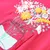 Produktbild 4 för T-shirt för barn blommor stark rosa 116