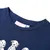 Produktbild 3 för T-shirt för barn marinblå 104