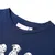 Produktbild 3 för T-shirt för barn marinblå 128