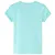 Produktbild 2 för T-shirt för barn blommor ljus mintgrön 140