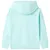 Produktbild 2 för Barnhoodie ljus aqua 116
