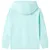 Produktbild 2 för Barnhoodie ljus aqua 128