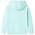 Produktbild 2 för Barnhoodie ljus aqua 140