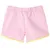 Produktbild 2 för Barnshorts med rand ljusrosa 104