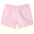 Produktbild 2 för Barnshorts med rand ljusrosa 116
