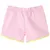 Produktbild 2 för Barnshorts med rand ljusrosa 140