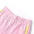 Produktbild 3 för Barnshorts med rand ljusrosa 140
