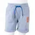 Produktbild 8 för Barnshorts med snöre blå melange 140
