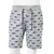Produktbild 8 för Barnshorts med snöre blandad ljusgrå melange 104