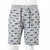 Produktbild 8 för Barnshorts med snöre blandad ljusgrå melange 116