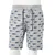 Produktbild 8 för Barnshorts med snöre blandad ljusgrå melange 140