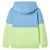 Produktbild 2 för Barnhoodie blå och mjuk gul 140