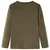 Produktbild 2 för T-shirt med långa ärmar för barn motiv fotbollsmål khaki melange 140