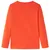 Produktbild 2 för T-shirt med långa ärmar för barn motiv fotbollsmål stark orange 116