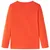 Produktbild 2 för T-shirt med långa ärmar för barn motiv fotbollsmål stark orange 140