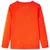 Produktbild 2 för T-shirt med långa ärmar för barn motiv fotbollsmål stark orange 140